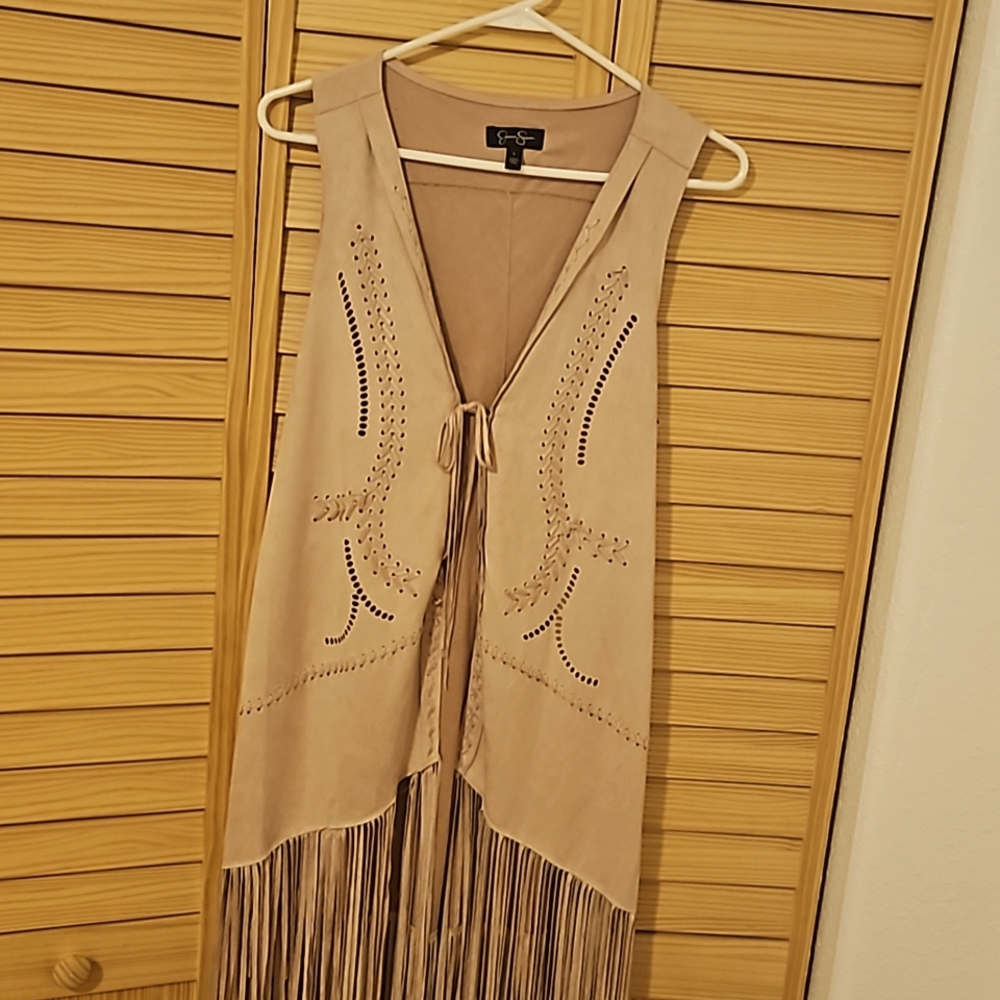 Jessica Simpson Fringe Vest